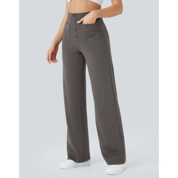 HALARA Women's Straight Leg Pants - Dark Gray - Picture 7 of 9